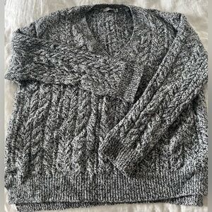 Vince Gray Cable Knit Sweater